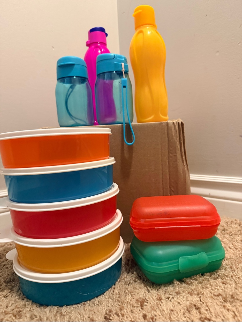 Tupperware Snack & Bottle Set - Picture 1 of 9